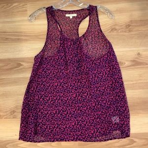 Pink patterned silk shirt